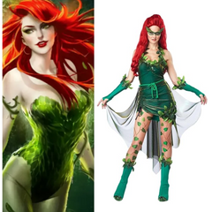 Poison Ivy Womens Heroes And Villains Fancy Dress Batman Poison Ivy Costume Green Dress Quda Halloween Poison Ivy Womens Heroes And Villains Fancy Dress Batman Poison Ivy Costume Green Dress Quda Halloween
