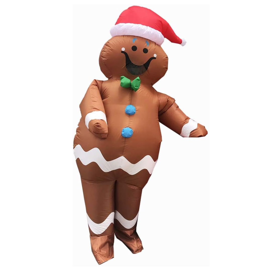 Christmas Inflatable Gingerbread Man Costume