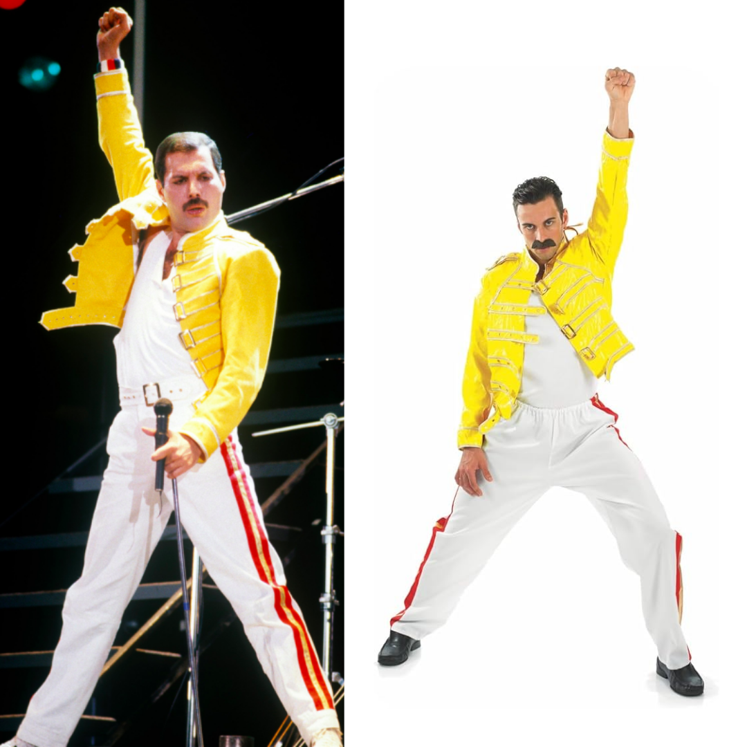 Freddie Mercury Costume 80s Rock Costume