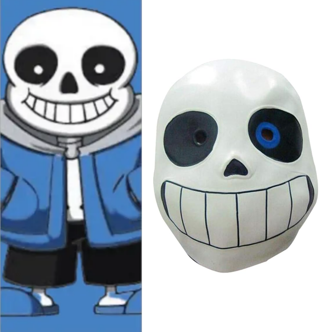 Undertale Sans Cosplay Full Head Mask - Quda Halloween