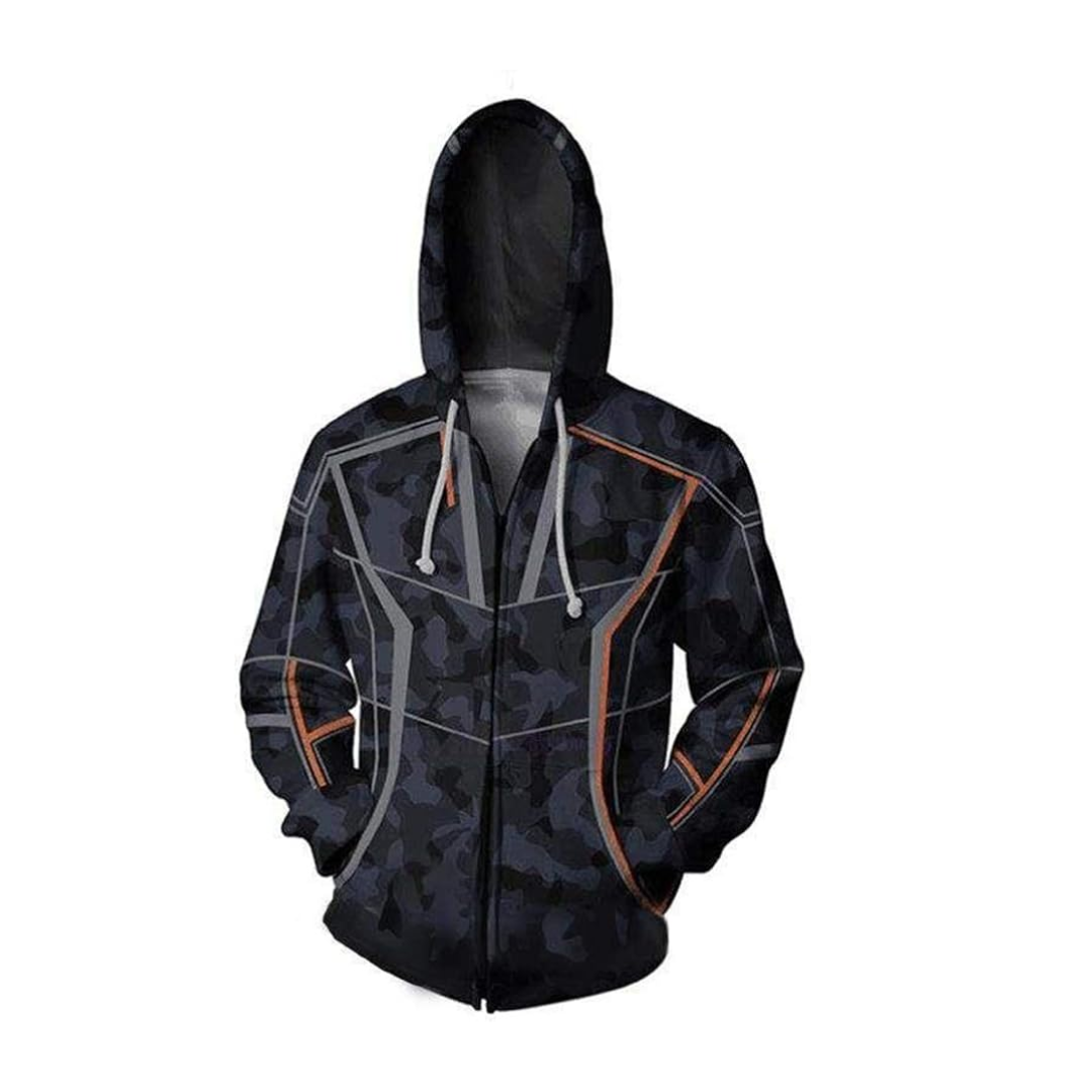 The Avengers Tony Stark Costume 3D Hoodie Jacket Quda Halloween