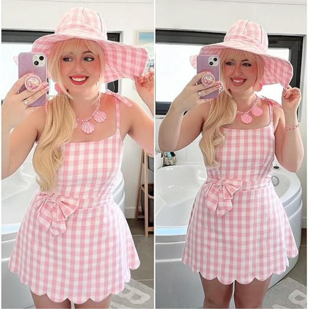 Barbie Halloween Costume Pink Party Dress with Accessories Barbie Halloween Costume Pink Party Dress with Accessories