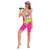 Barbie Halloween Costume 80s Workout Swimwear Suit