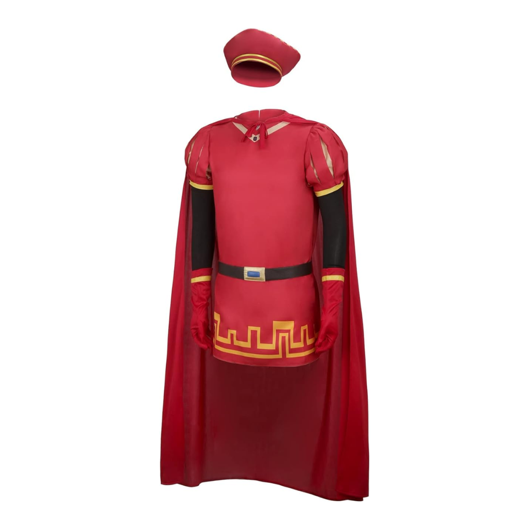 Shrek Lord Farquaad Costume Red Cloak Top Full Set