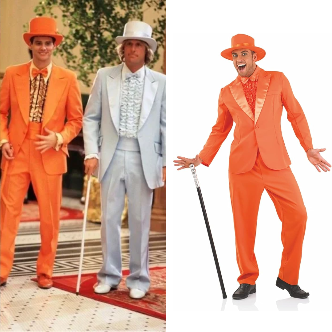 Dumb And Dumber Suits Orange Tuxedo Costume