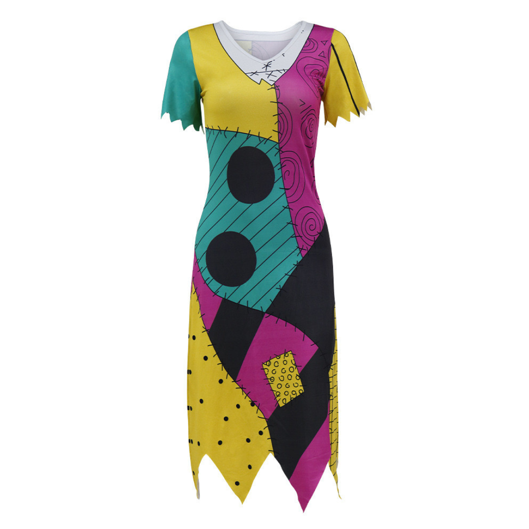 The Nightmare Before Christmas Sally Costume Dress - Quda Halloween The Nightmare Before Christmas Sally Costume Dress - Quda Halloween