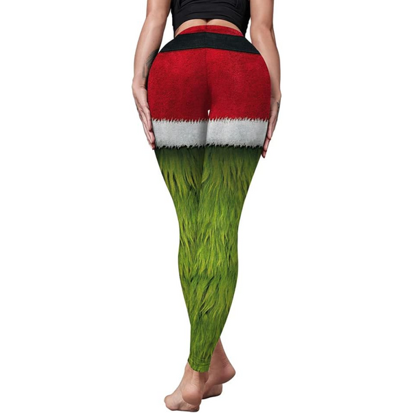 Christmas Leggings High Waist Printed Holiday Tights Quda Halloween