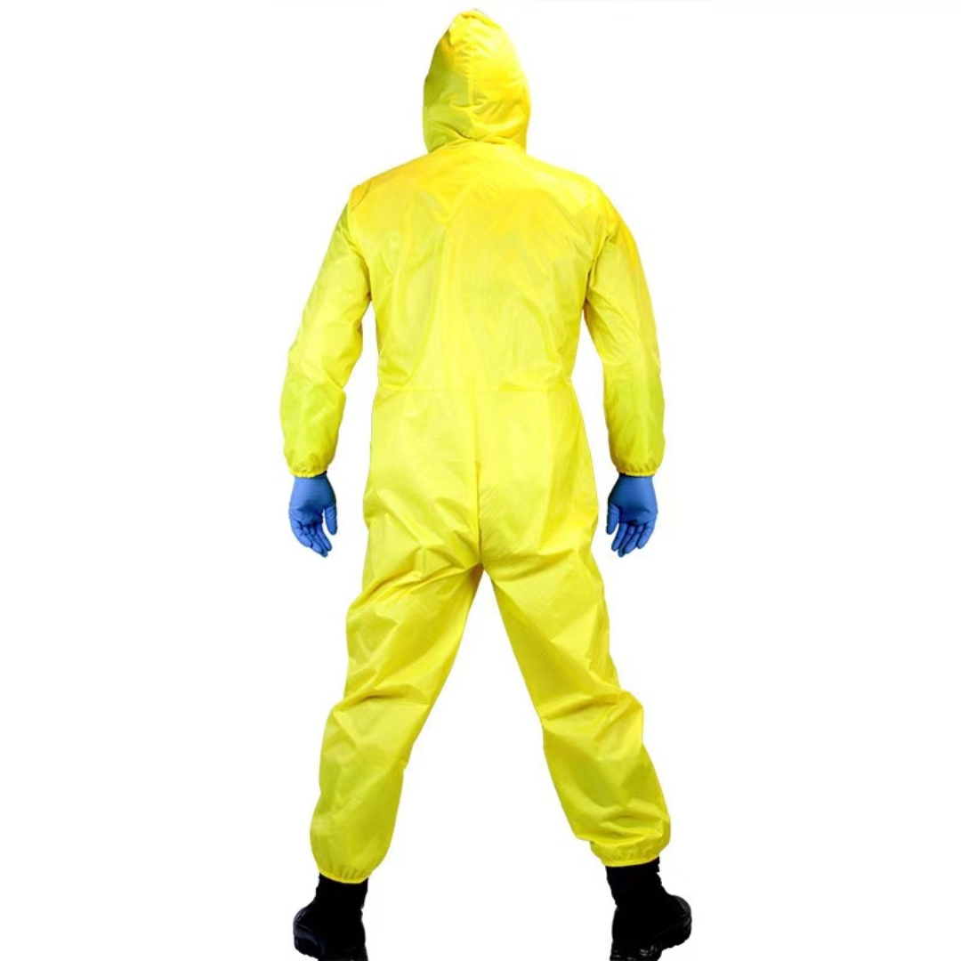 Breaking Bad Walter White Costume Yellow Suit with Gloves