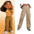 Turning Red Priya Mangal Costume High Waisted Cargo Pants