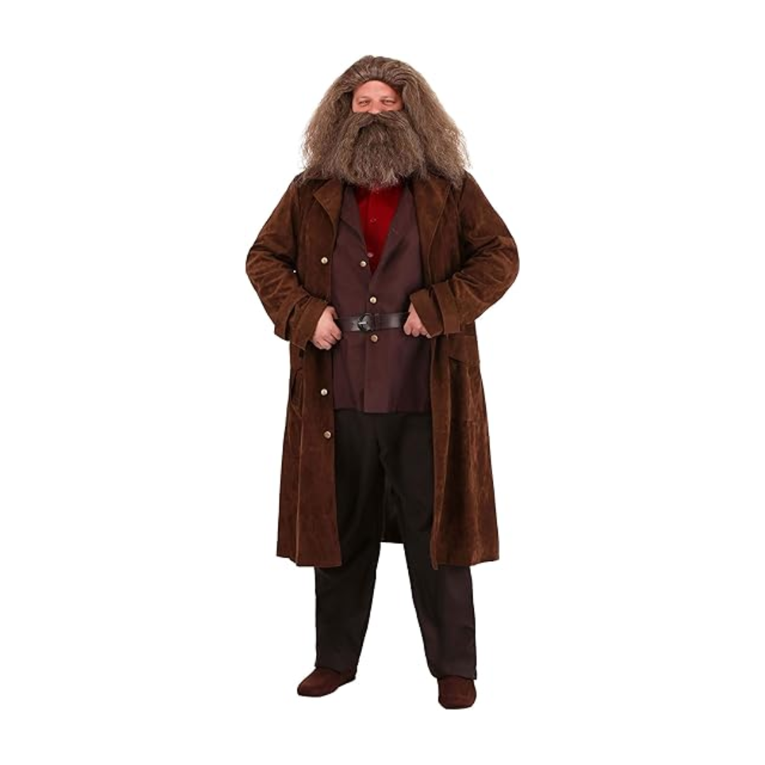 Harry Potter Hagrid Costume Brown Jacket Suit