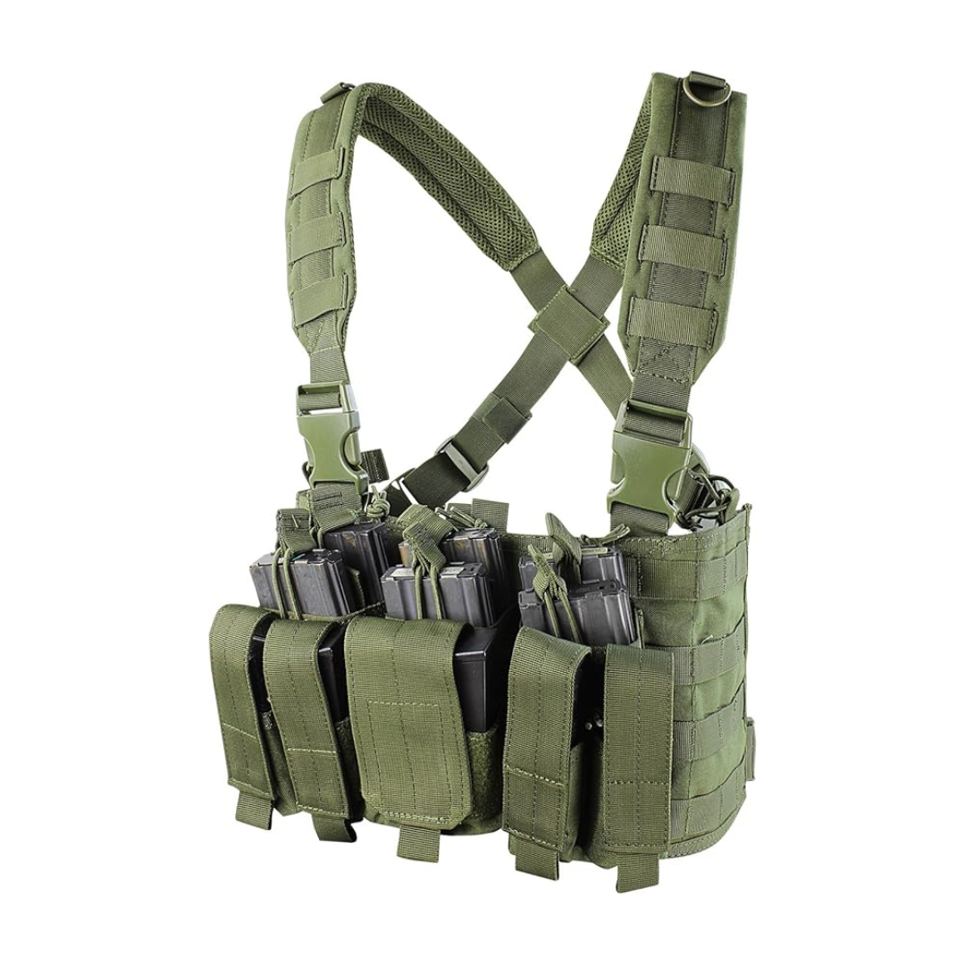 Adjustable MOLLE Tactical Chest Rig – Military Operator Costume Style