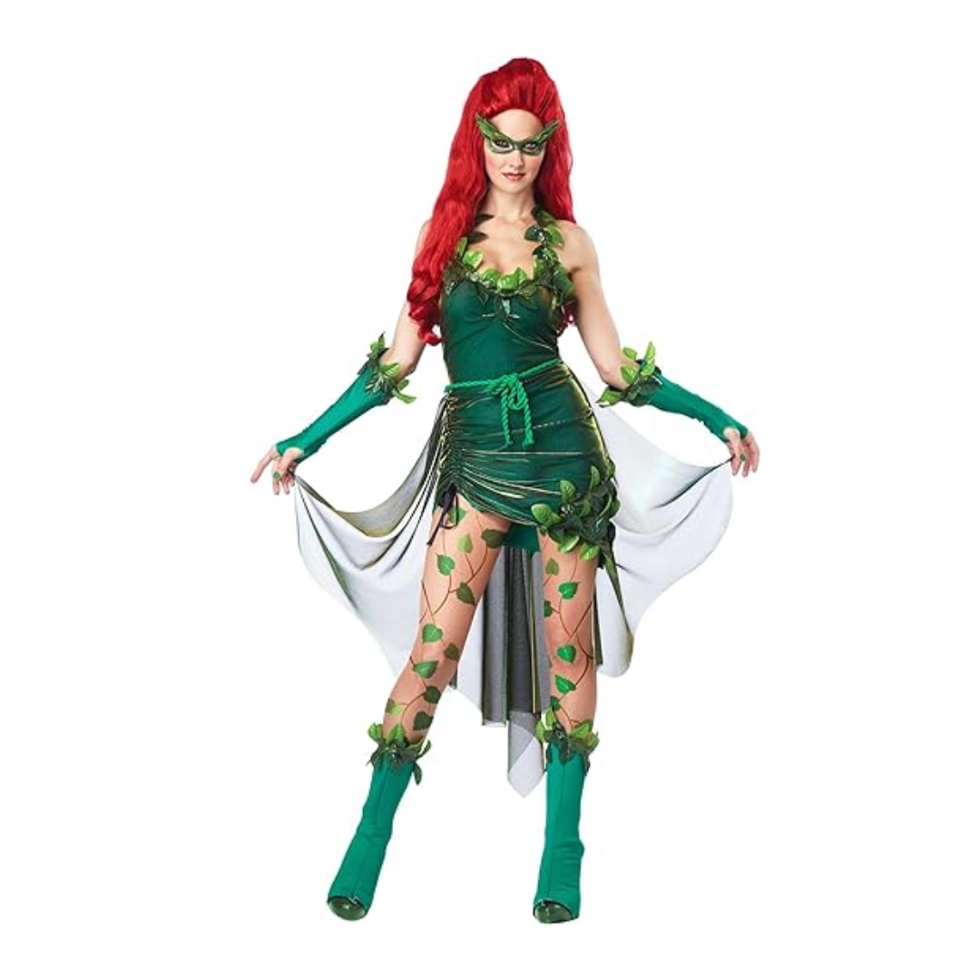 Batman Poison Ivy Costume Green Dress - Quda Halloween Batman Poison Ivy Costume Green Dress - Quda Halloween
