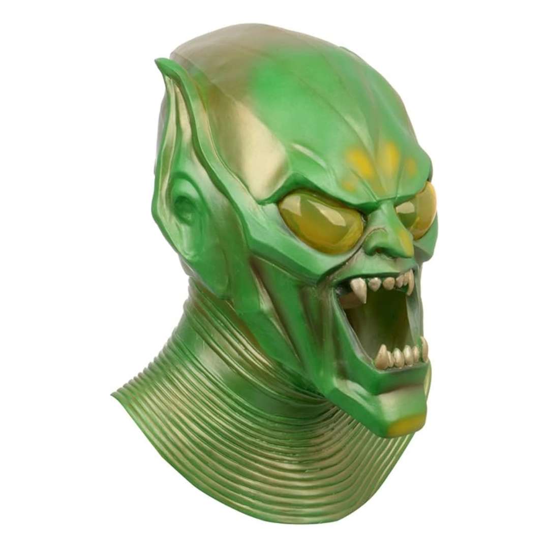 Spider-Man Green Goblin Costume Latex Green Mask