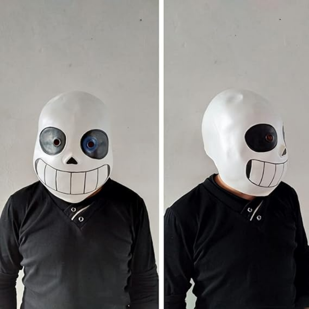 Undertale Sans Cosplay Full Head Mask - Quda Halloween