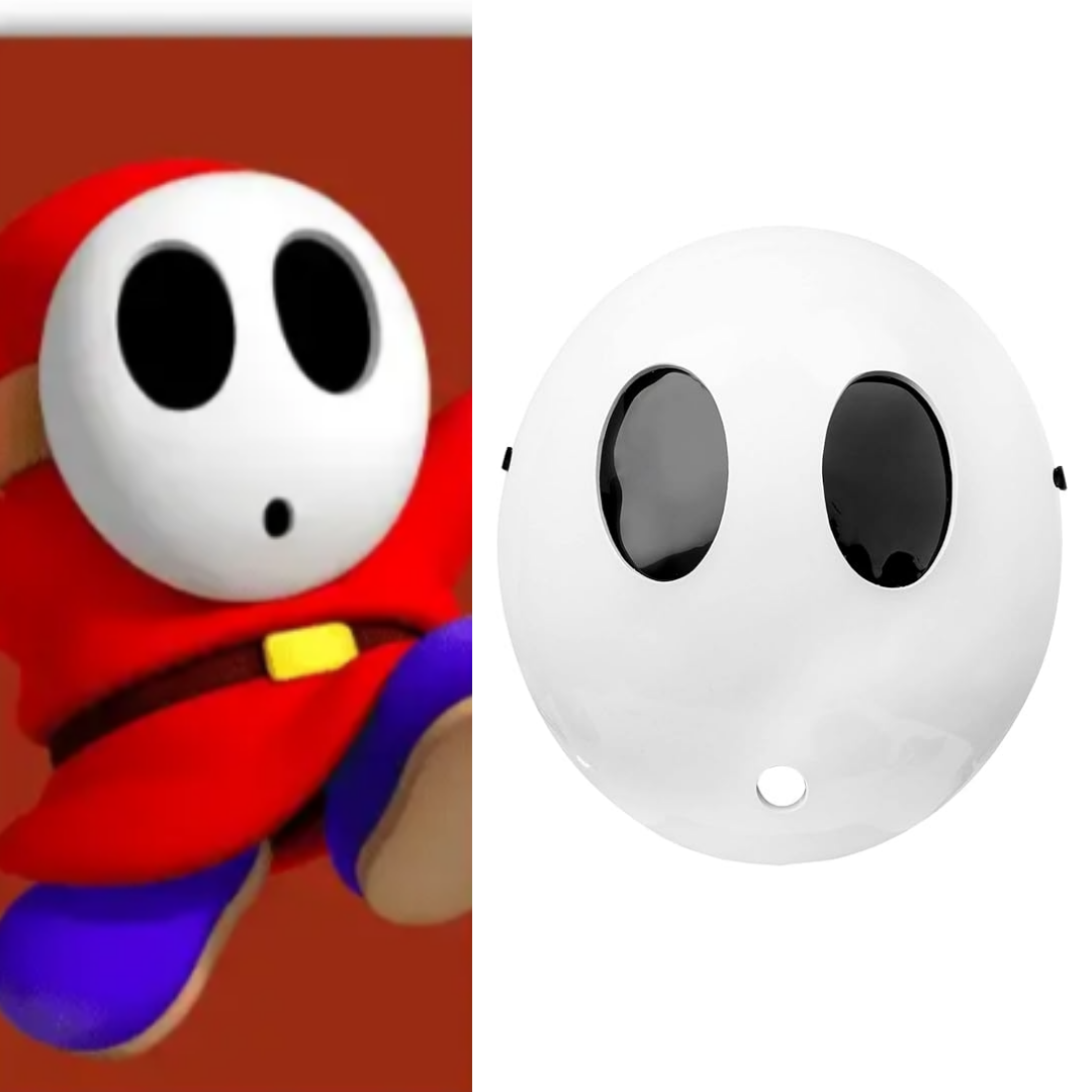 Mario Shy Guy Costume Mask Props