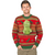 3D T-Rex Red and Green Adult Ugly Christmas Sweater