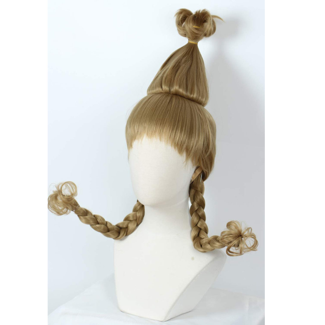 How the Grinch Stole Christmas Cindy Lou Who Costume Cosplay Wig