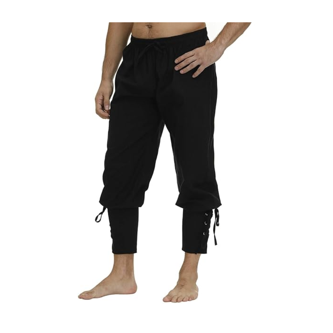 Zorro Costume Ankle Banded Cuff Renaissance Pants