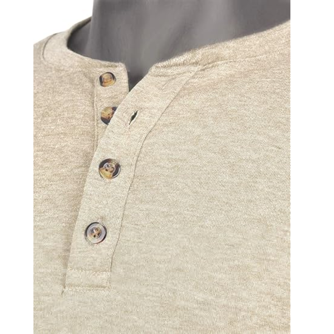 Uncharted Nathan Drake Costume Henley Cotton Casual T-Shirts