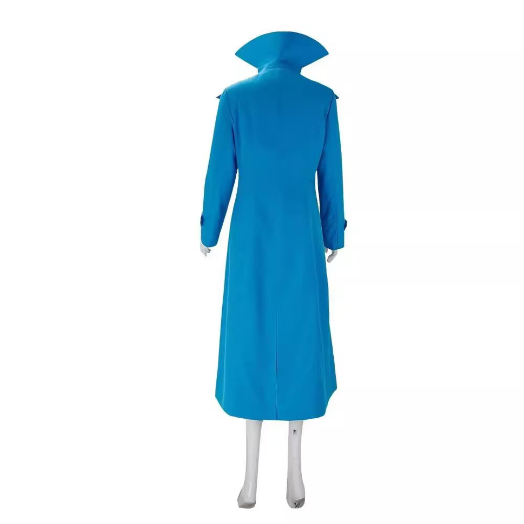 Despicable Me Lucy Wilde Costume Blue Coat Jacket Suit