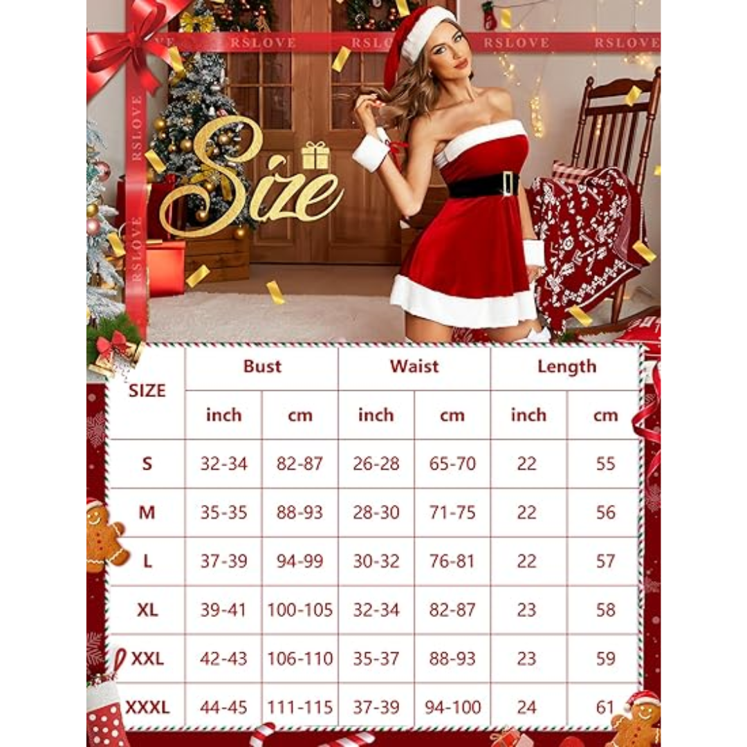 Mean Girls Christmas Costume Sexy Santa Babydoll Red Chemise - Quda Halloween Mean Girls Christmas Costume Sexy Santa Babydoll Red Chemise - Quda Halloween