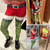 Christmas Leggings High Waist Printed Holiday Tights