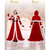 Mrs. Claus Costume Set Velvet 4 Pieces Christmas Costume