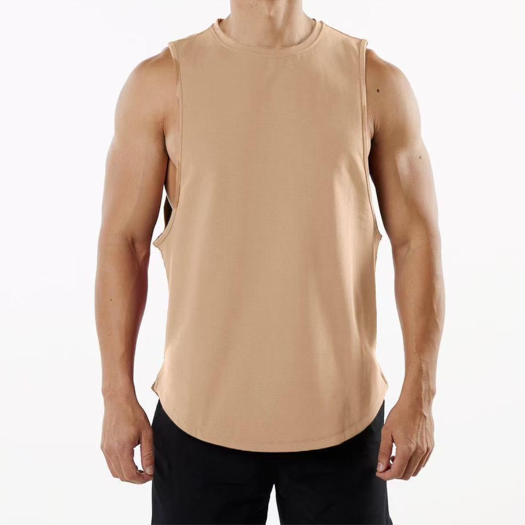 Atlantis Milo Thatch Costume Solid Color Curved Hem Tank Top