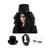 Slash Costume Heavy Metal Wig, Top Hat, and Sunglasses