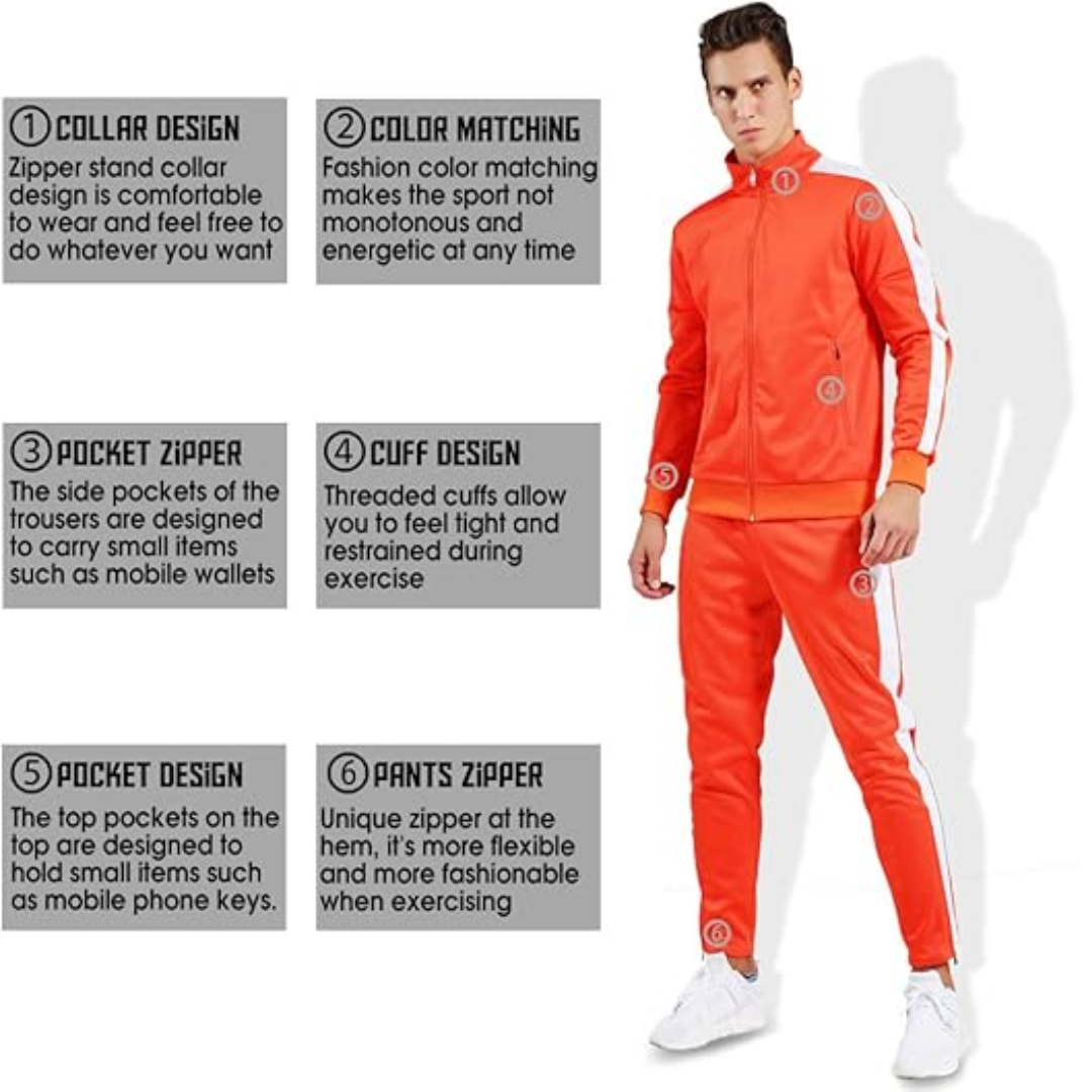 Despicable Me Vector Costume Orange Tracksuit Set Sports Gym Training Suits