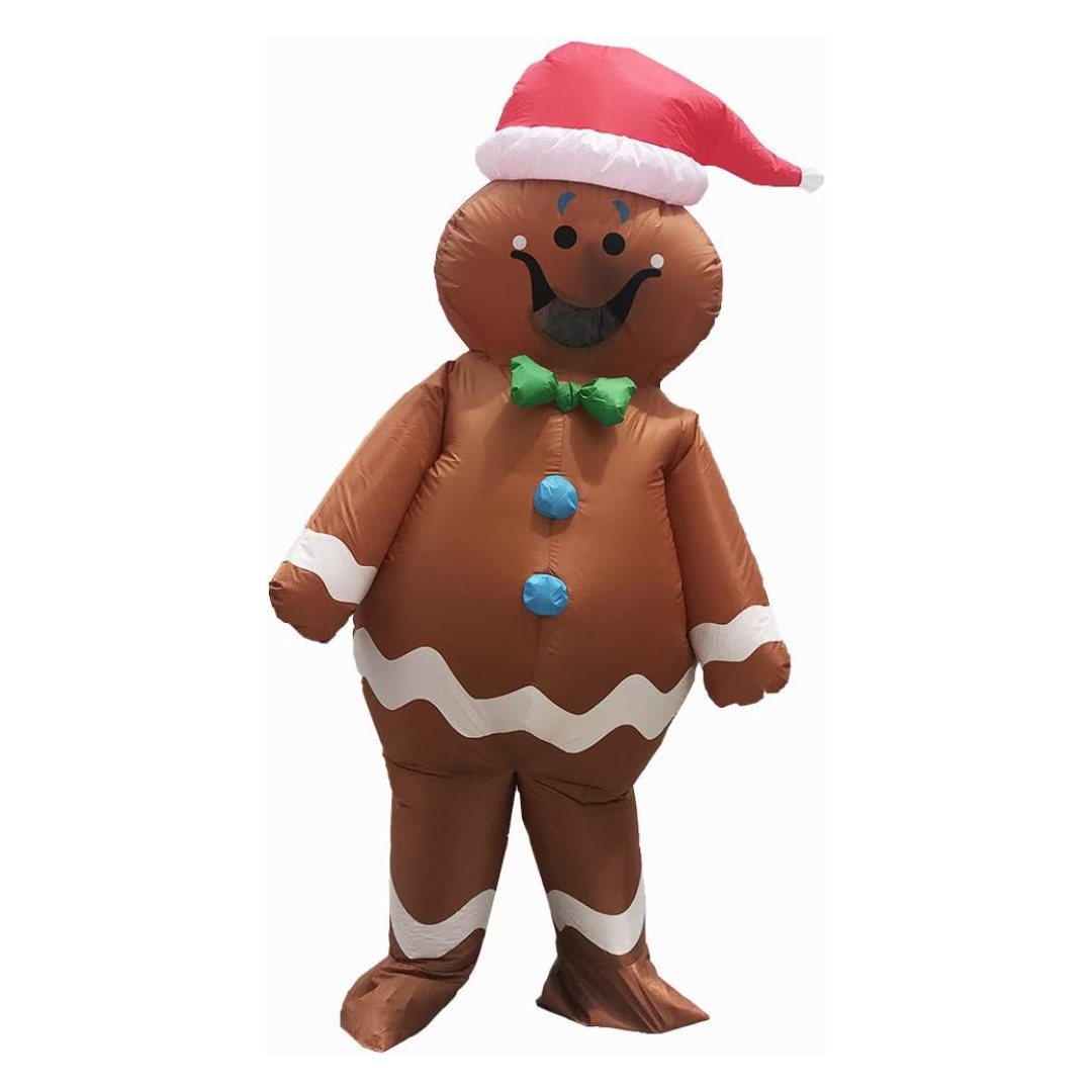 Christmas Inflatable Gingerbread Man Costume