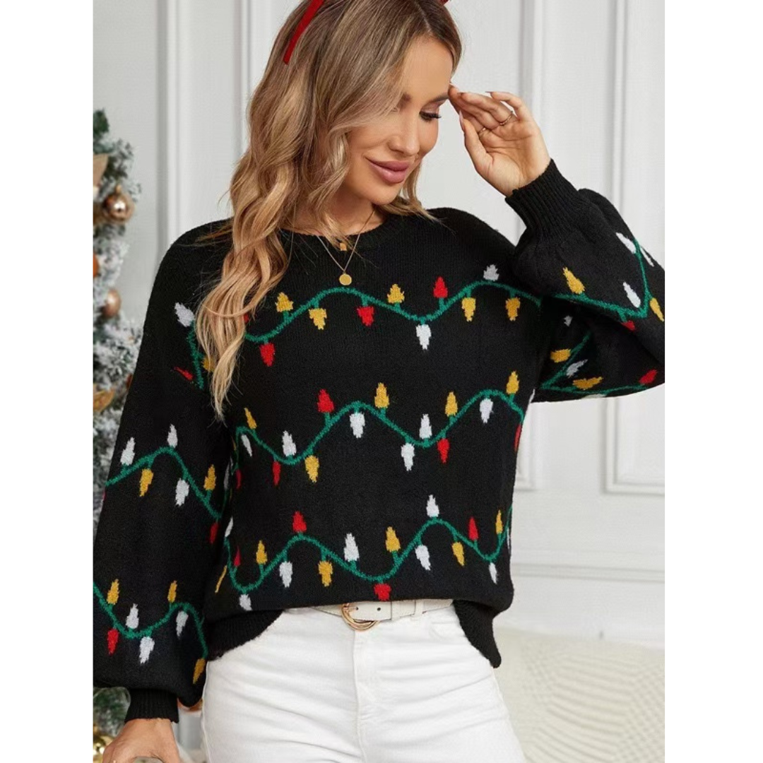 Christmas Light Sweater Fun Holiday Pullovers