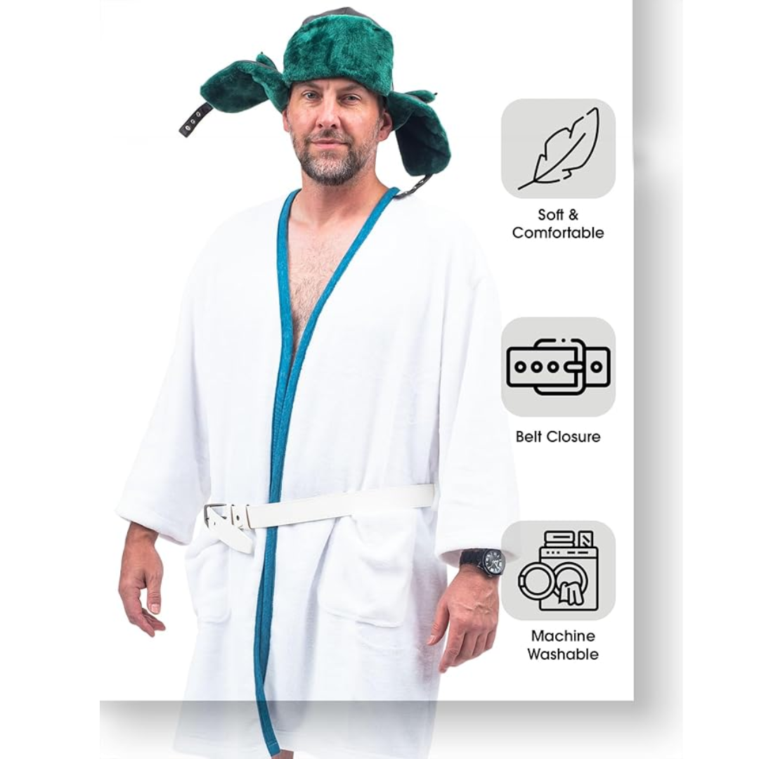 National Lampoon's Vacation Cousin Eddie Costume White Robe & Belt