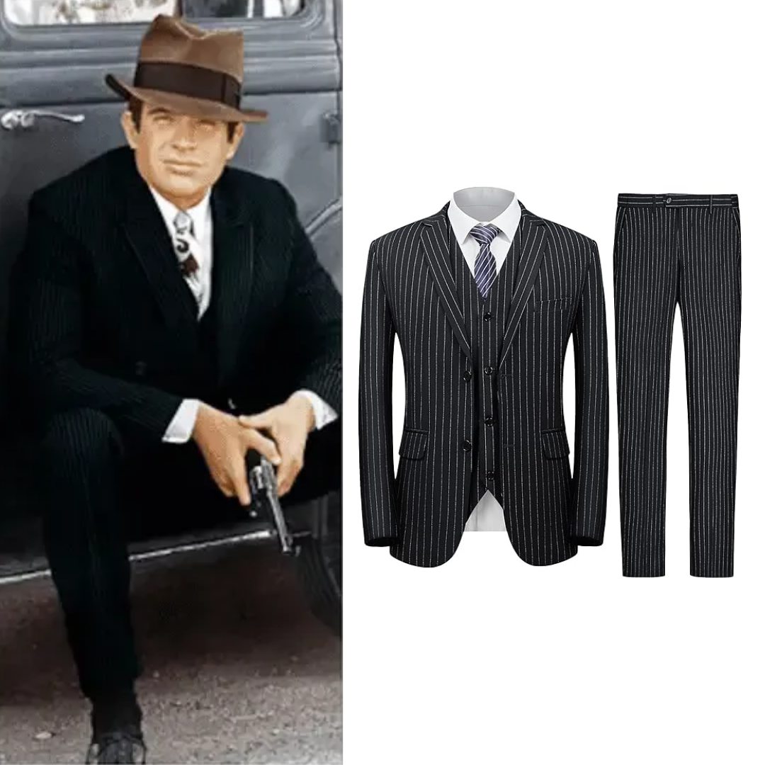 Clyde Barrow Costume 3 Piece Suit