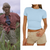 Jurassic Park Dr. Ellie Sattler Costume Basic Blue T-Shirts