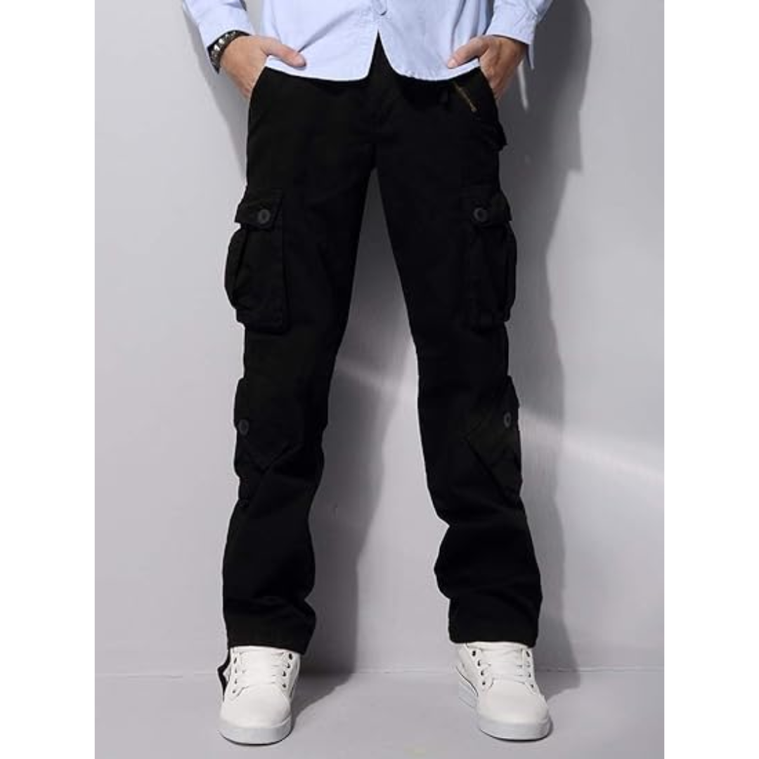 Daredevil Black Suit Costume Cotton Casual Cargo Work Pants