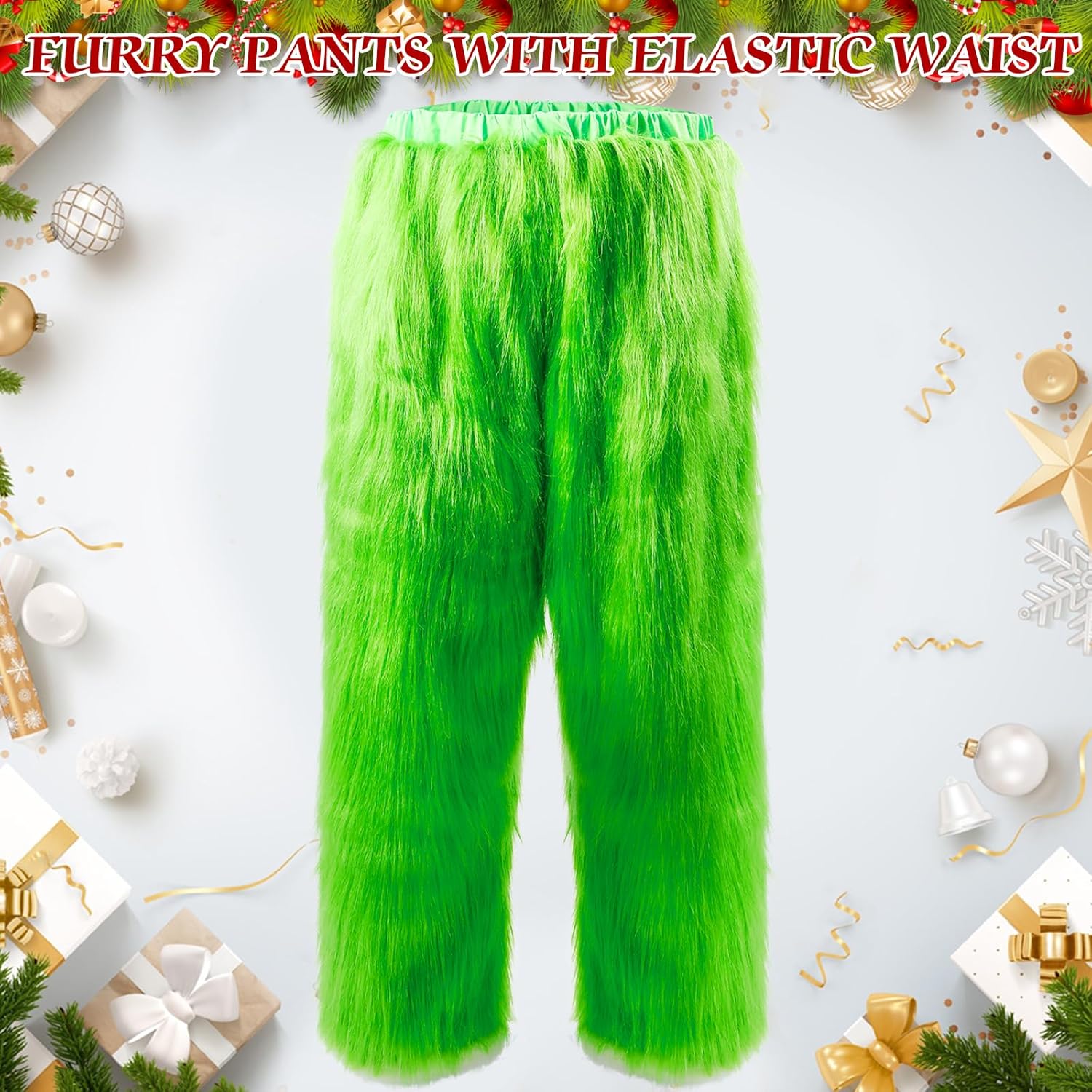 How the Grinch Stole Christmas The Grinch Costume 8PCS Christmas Santa Claus Halloween Costume With Mask