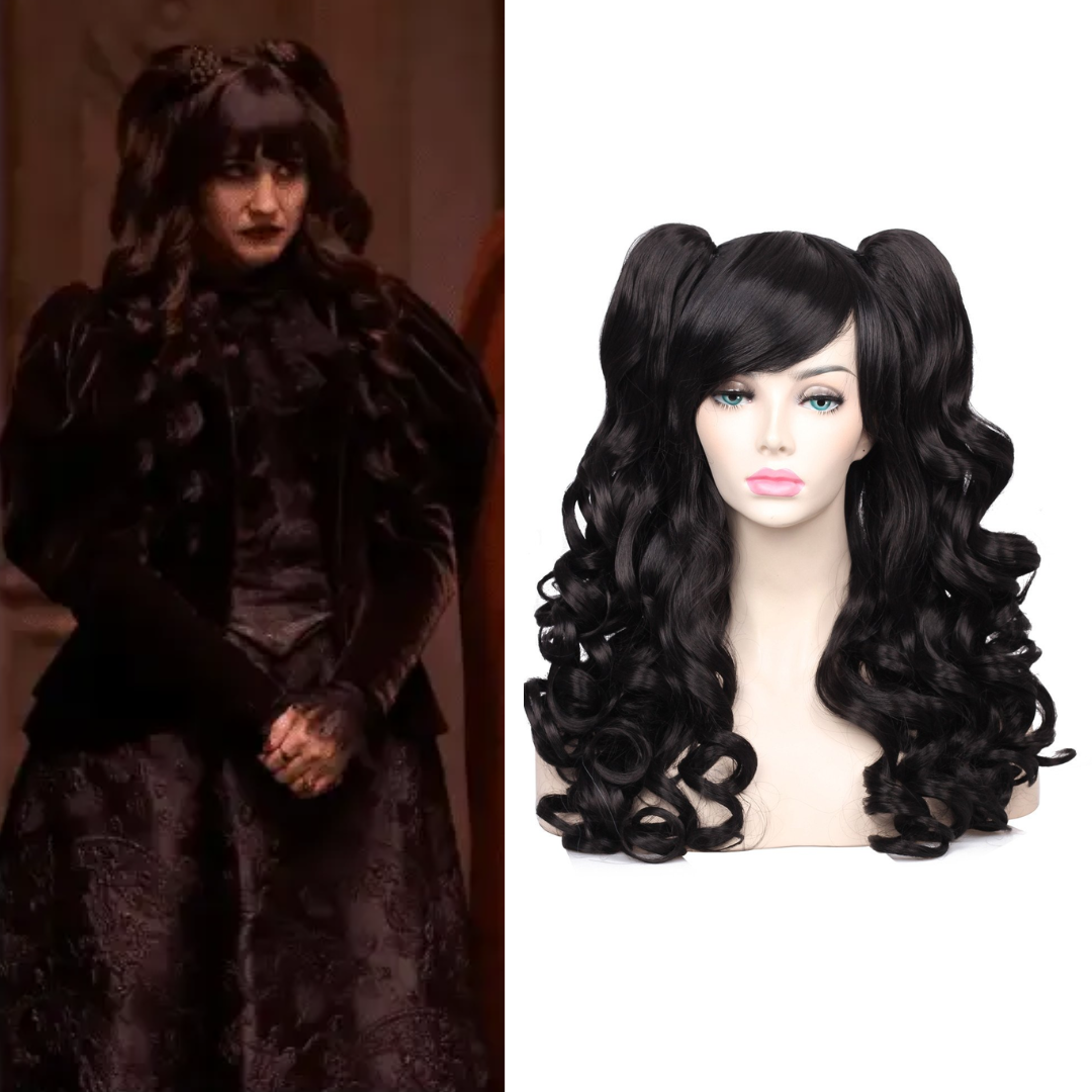 What We Do In The Shadows Nadja Costume Long Curly Wig Quda Halloween