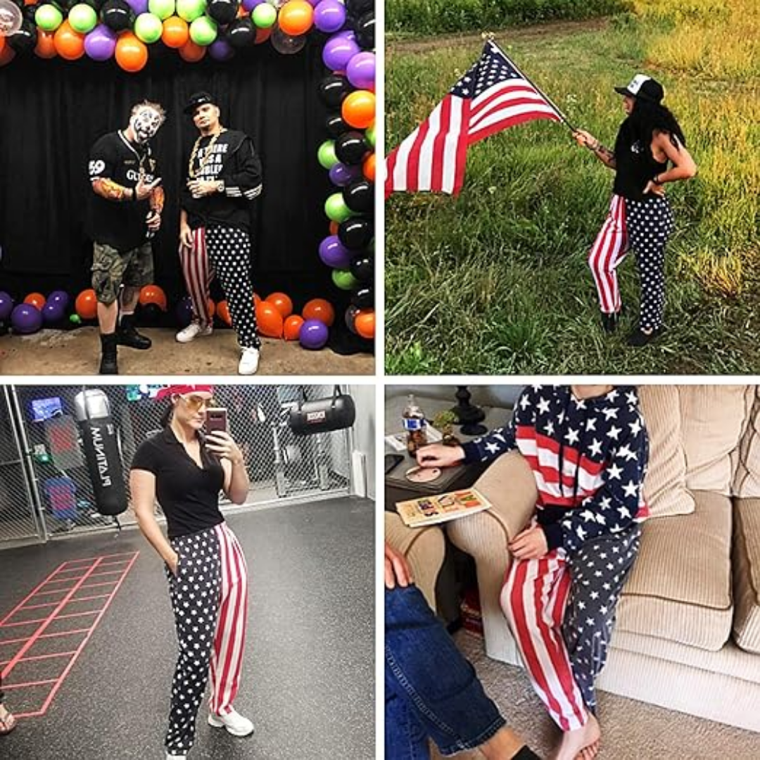 Napoleon Dynamite Costume Beach Pants American Flag Pants