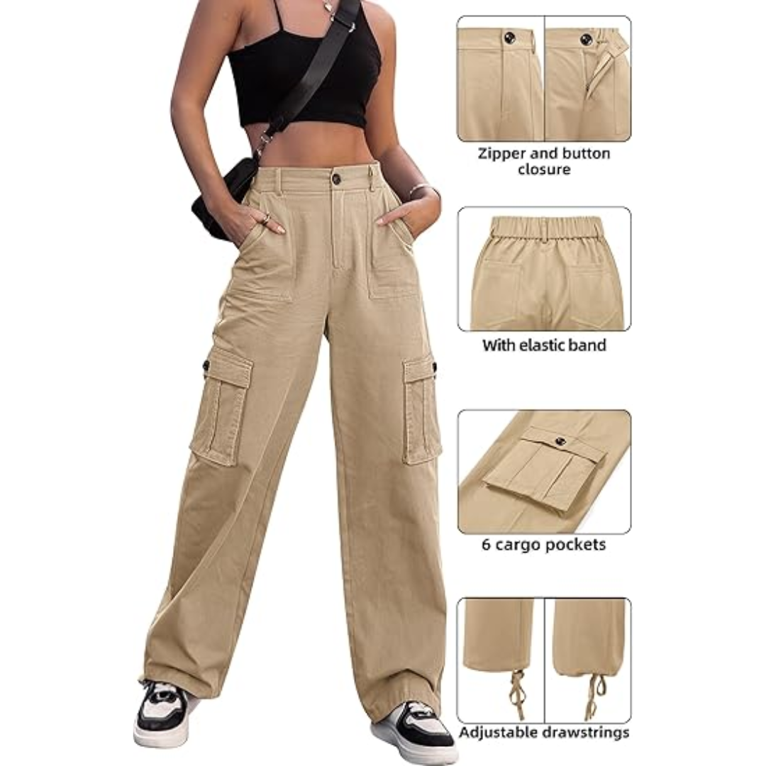 Turning Red Priya Mangal Costume High Waisted Cargo Pants