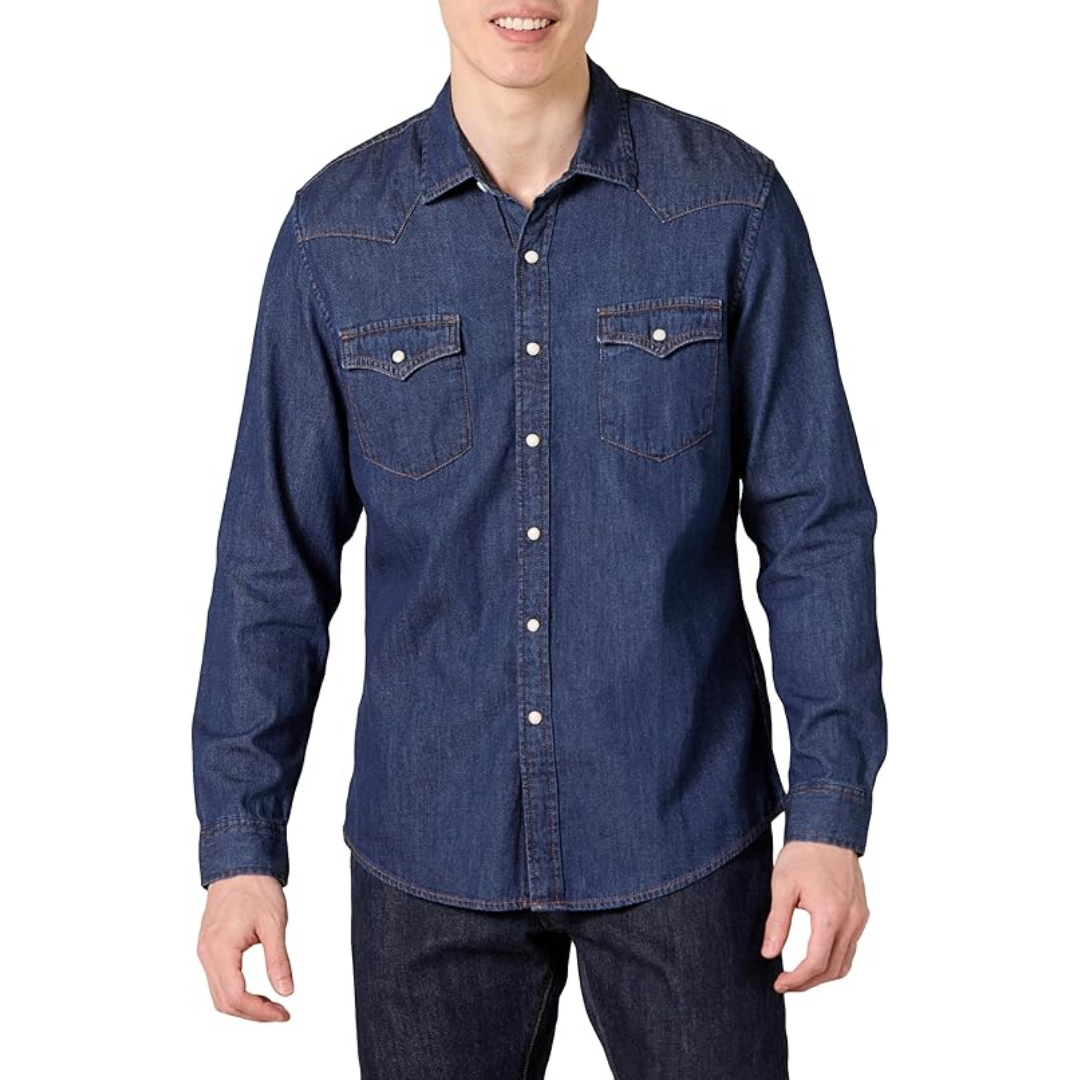 You Joe Goldberg Costume Slim-fit Long-Sleeve Denim Shirt