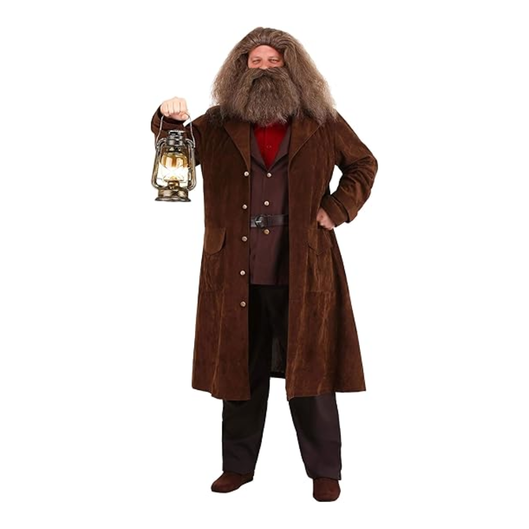 Harry Potter Hagrid Costume Brown Jacket Suit