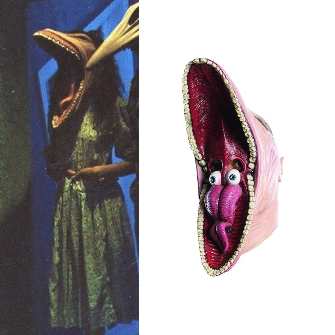 Adam Mask Barbara and Adam Beetlejuice Costume Barbara Mask - Quda Halloween