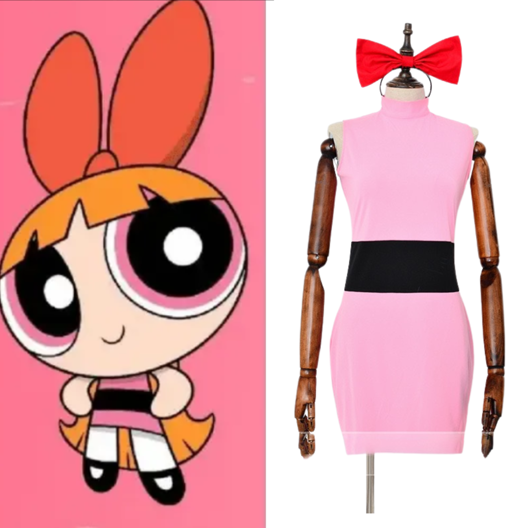 The Powerpuff Girls Blossom Costume Pink Mini Dress