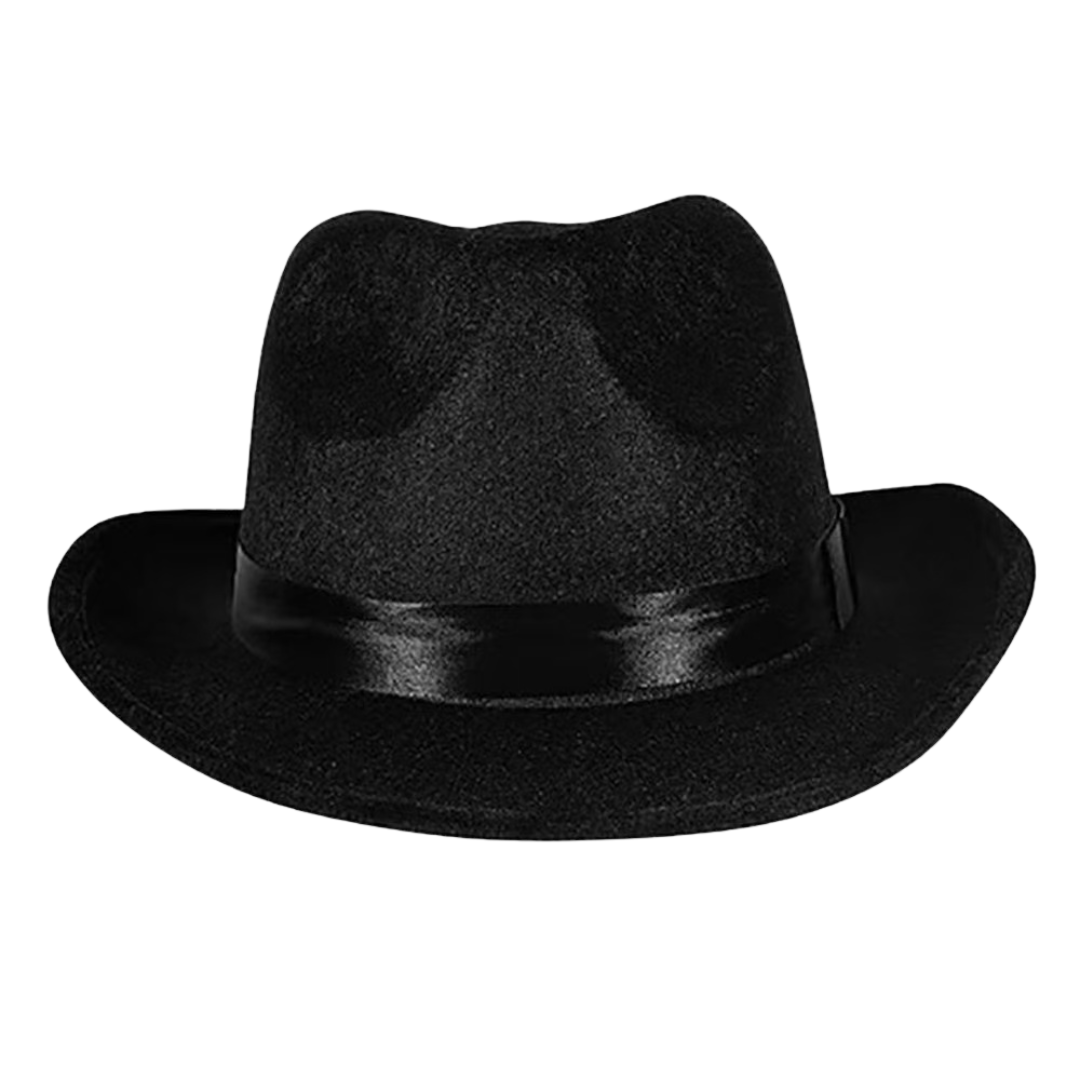 Michael Jackson Black Fedora Hat – Smooth Criminal Style Costume Accessory