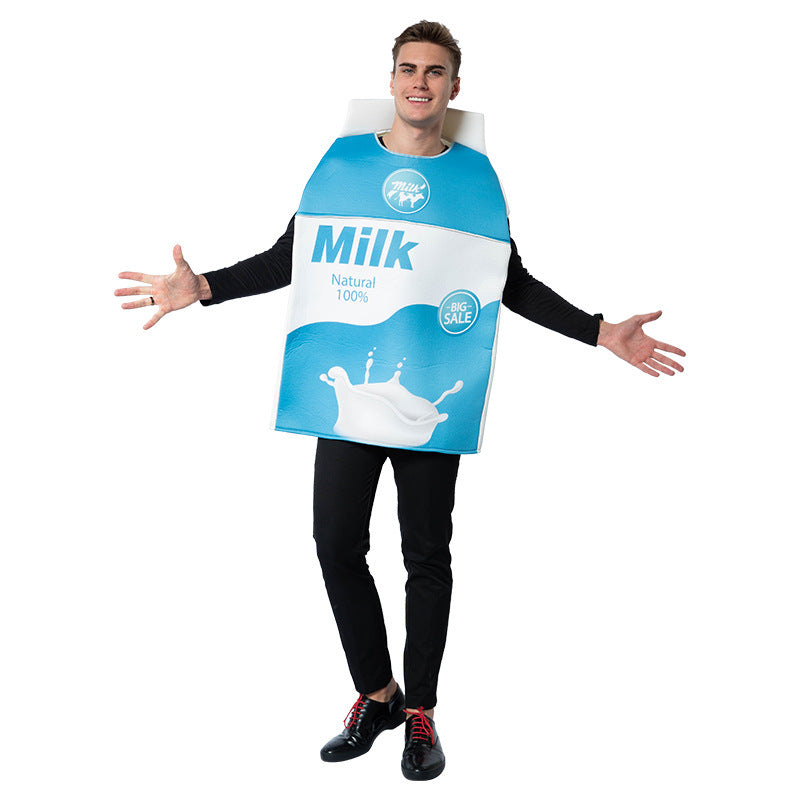 Quda Cookies and Milk Carton Box Halloween Costume Food Costume