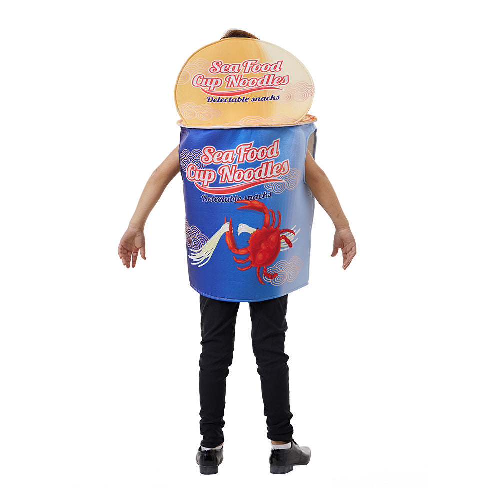 Quda Children Seafood Cup Noodle Halloween Costume Food Costumes