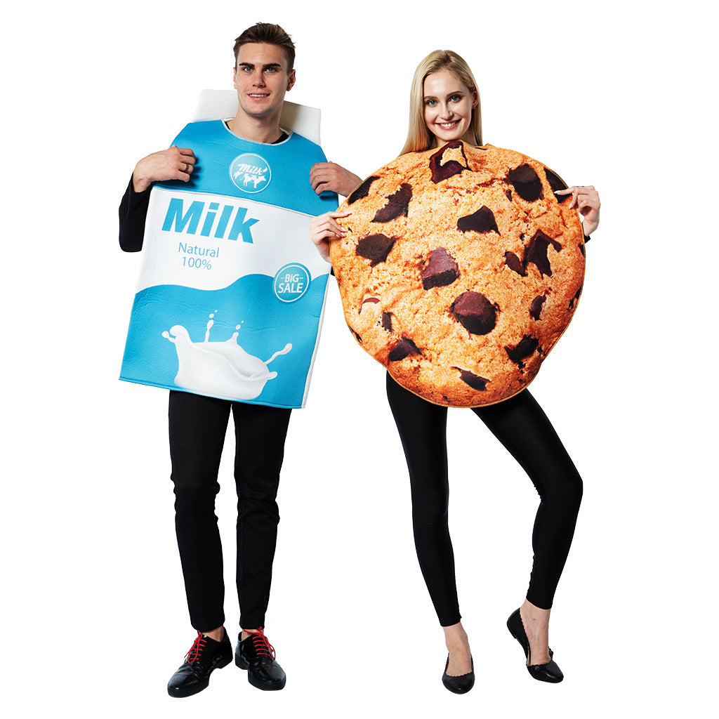 Quda Cookies and Milk Carton Box Halloween Costume Food Costume