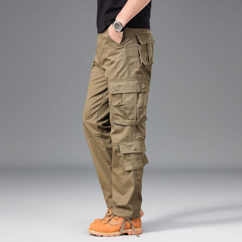 Men's Multi Pocket Cargo Pants – Tactical Military Style Costume Outfit