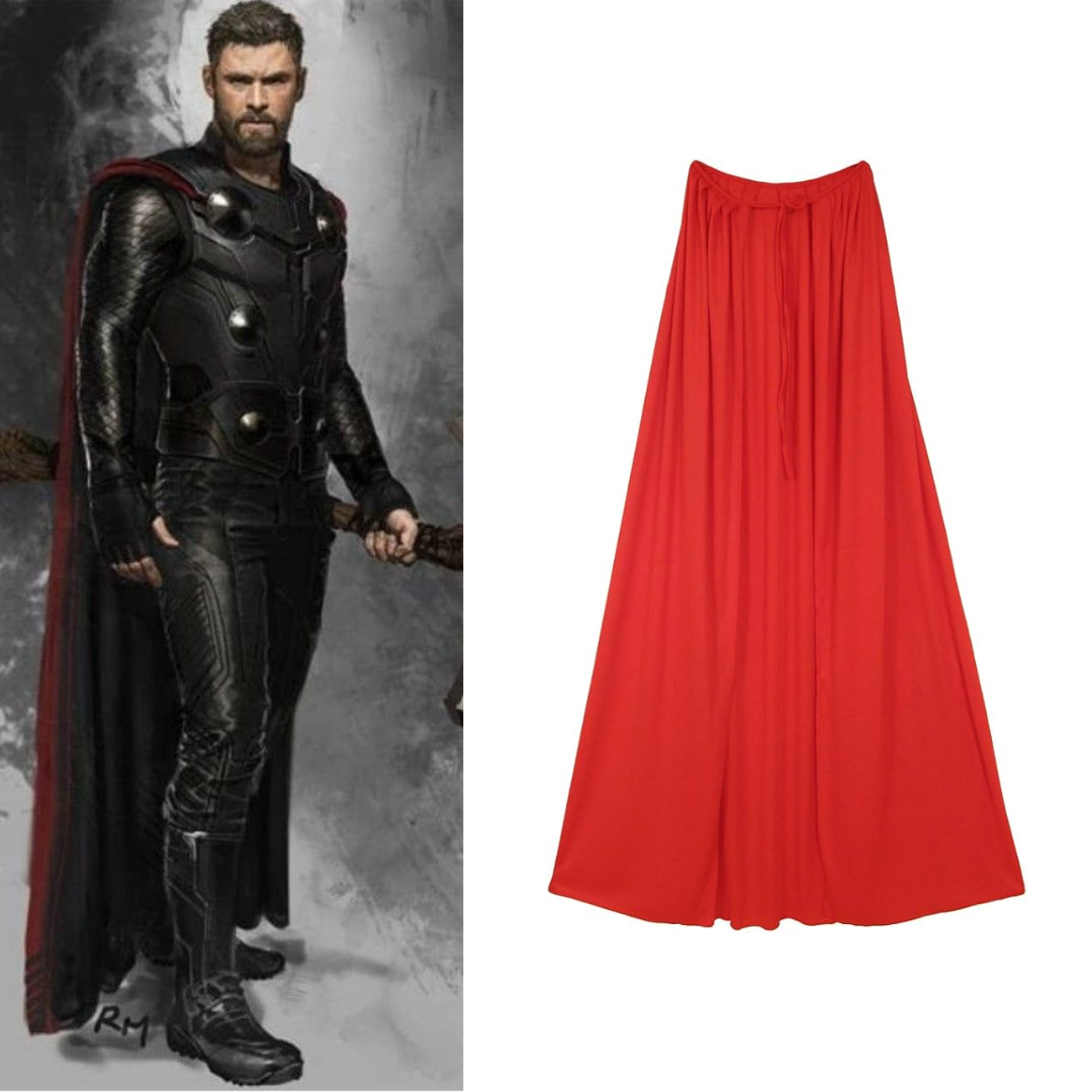 Thor (Infinity War) Costume Red Cape - Quda Halloween